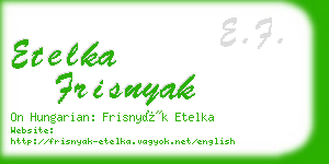 etelka frisnyak business card